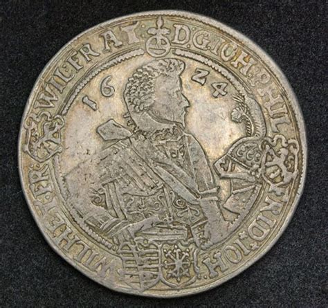 Saxe Altenburg 4 Brothers Silver Thaler Duke John Philip 1624world