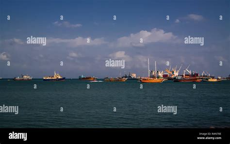 Panorama Of Djibouti Port With Ships And Cargo Crane Stock Photo Alamy