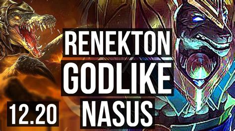 Renekton Vs Nasus Top Games Godlike Kr Master