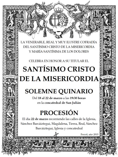 Quinario al Santísimo Cristo de la Misericordia Cofradía de Dolores