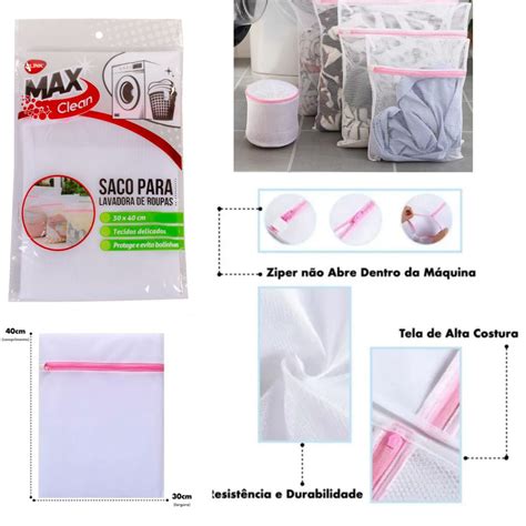 Kit Sacos De Lavar Roupas Intimas E Delicadas Saquinho Protetor