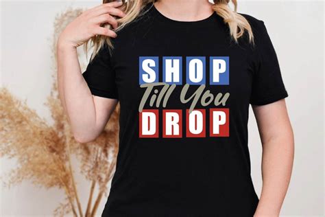 Shop Till You Drop Graphic by DesignShop24 · Creative Fabrica