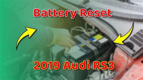 How To Use Battery Reset Function On Sds Audi Rs Youtube