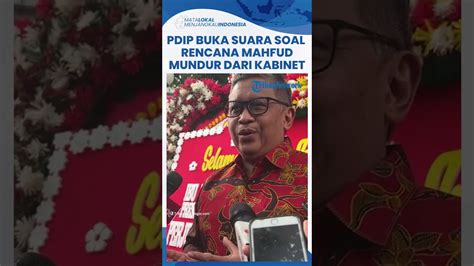 Video PDIP Respons Soal Rencana Mahfud MD Mundur Dari Kabinet Ungkap