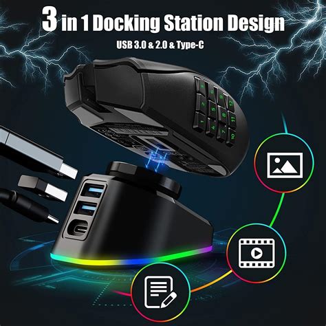 Mouse Wireless Charging Station Compatible With Logitech G Pro X