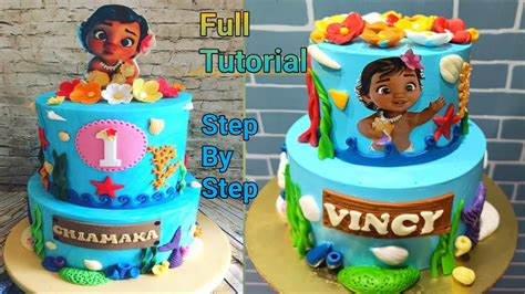 St Birthday Baby Moana Cake Ideas Beautiful Moana Cake Decorating