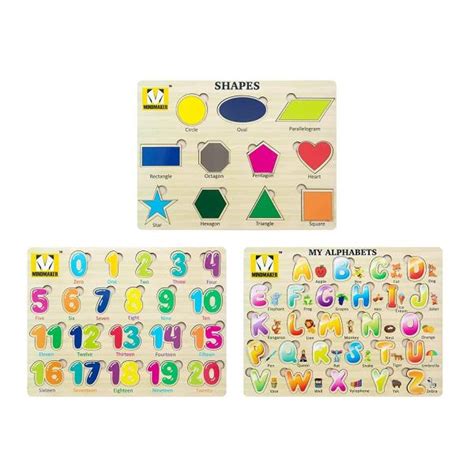 Mindmaker Wood Educational Puzzle Brain Teasers Toy 3 Year And Up