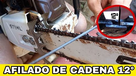 Como Afilar La Cadena De Mi Motosierra Para Cortar Y Para Hacerrar A Un