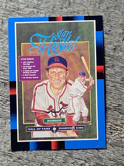 Leaf Donruss Stan Musial Red Sox Hof Diamond King Ebay