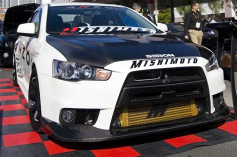 Fl0809mitevox Oe Seibon Carbon Fiber Evo X Front Lip Oem Style