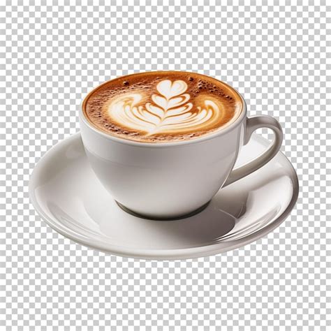 Premium PSD Hot Coffee Cup Latte Art