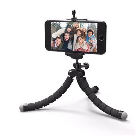 Ahtapot tripod Metal Mini Flexible Tripod+Phone Holder Clip For iPhone 4s 5s 6 Plus Galaxy S3/4/ ...