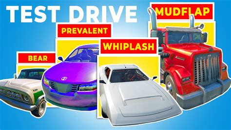 All New Cars In Fortnite Handling Car Variations And Showcase Youtube