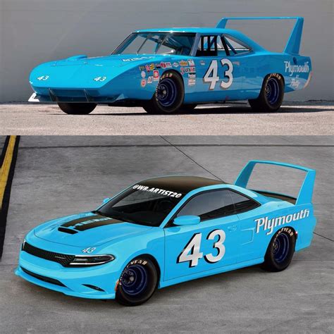 Plymouth Superbird "Petty Blue" Rendering Is a Charger-Based Tribute - autoevolution