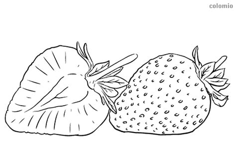 Dibujos De Fresas Para Colorear Imágenes De Fresa Para Colorear