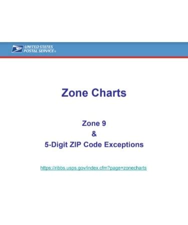 USPS Zone Chart PDF – Scouting Web