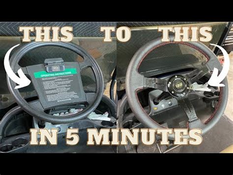 Easiest Modification Club Car Precedent Steering Wheel Install Youtube