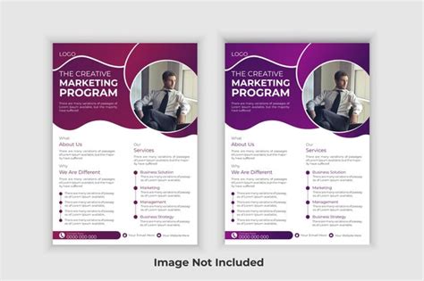 Premium Vector Creative Business Flyer Design Or Brochure Cover Template