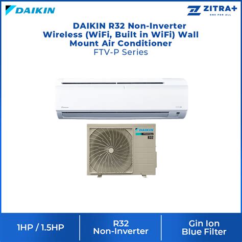 Daikin R32 Non Inverter Wireless Wifi Built In Wifi Wall Mount Air