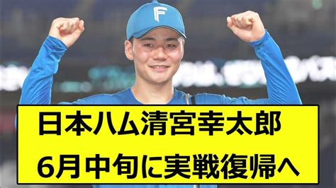 日本ハム清宮幸太郎、6月中旬に実戦復帰へ【プロ野球 5ch なんjまとめ】 Youtube