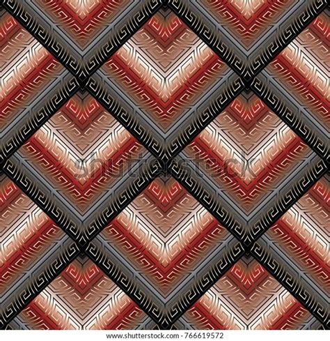 Meander Tiled Seamless Pattern Modern Abstract Stock Vector Royalty