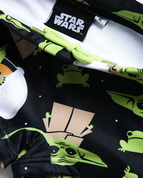 Sunga Infantil Boxer Baby Yoda Preta Star Wars Fanlab Oficial