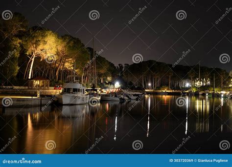 Captivating View Of Li Cossi Beach On Costa Paradiso Resort Stock Image