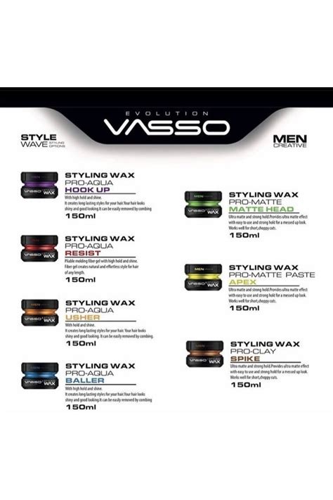 Vasso Men 24 Saat Ekstra Sert Tutuş Güçlü Ve Mat Görünümlü Killi Wax