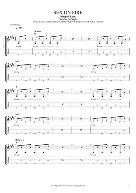 Sex On Fire Guitar Chords