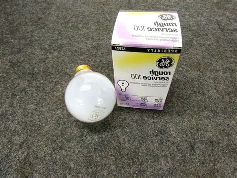 G.E. LIGHTING 72527 ROUGH SERVICE BULB 100 WATT