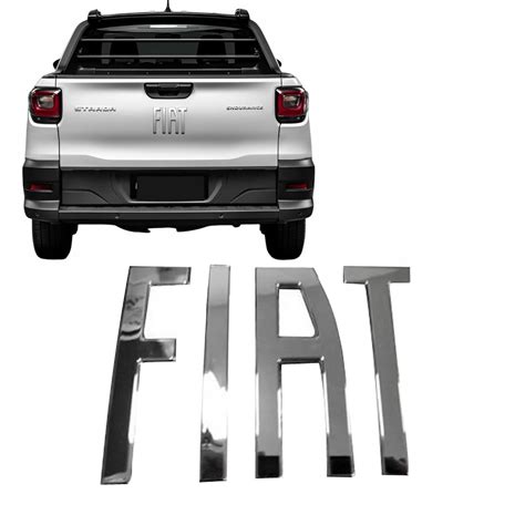 Emblema Tampa Traseira Strada 2020 2021 2022 2023 FIAT SBC Peças