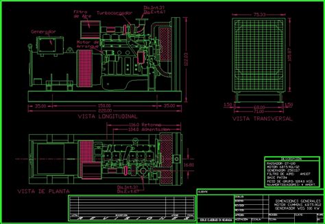 Electrical Generator Dwg Block For Autocad • Designs Cad