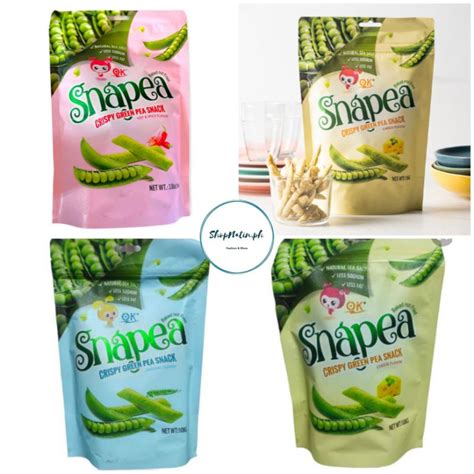 Snapea Crispy Green Peas Snack Original Cheese Hot and Spicy Flavor ...