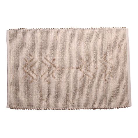 Tapis En Jonc De Mer Coton Blanc 6090 Terra Nomade