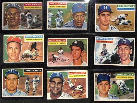 Lot Detail 1956 Topps Complete Baseball Card Set W Mickey Mantle