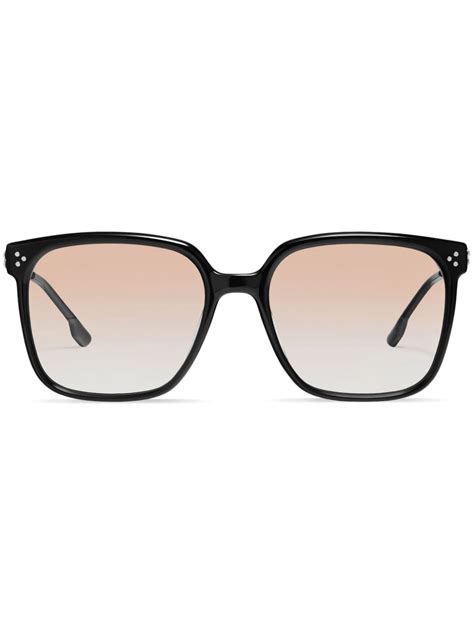 Gentle Monster Vene 01 Square Frame Glasses In Black Modesens