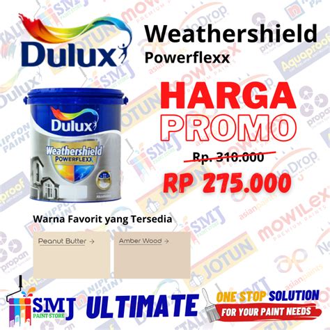 Jual Cat Tembok Eksterior Dulux Weathershield Powerflexx Amber Wood 2