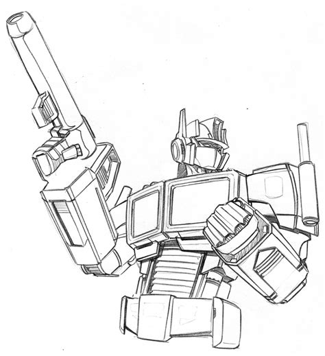 Optimus Prime Drawing at GetDrawings | Free download