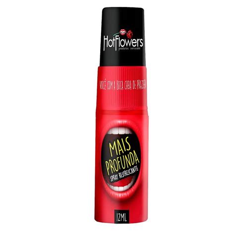Spray Refrescante Para Sexo Oral Mais Profunda Hot Flowers Shopee Brasil