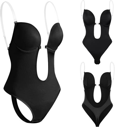 Tagvo Femme Plunge Backless Body Shaper Bra Body Dos Nu Invisible