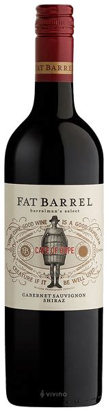 2016 Fat Barrel Barrelmans Select Cabernet Sauvignon Shiraz Vivino US