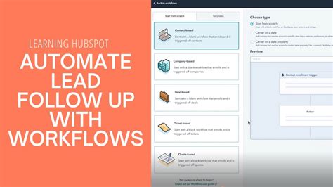 Learning Hubspot Using Workflows To Automate Lead Follow Up Youtube