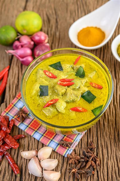 Spicy Green Curry In A Bowl With Spices 1899468 Stock Photo At Vecteezy