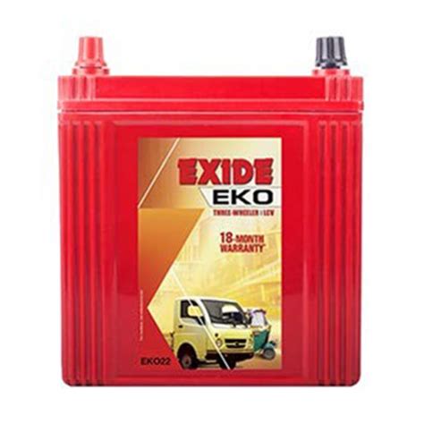 Exide Eko EKO22 Three Wheeler LCV Battery 3 Wheeler Batteries