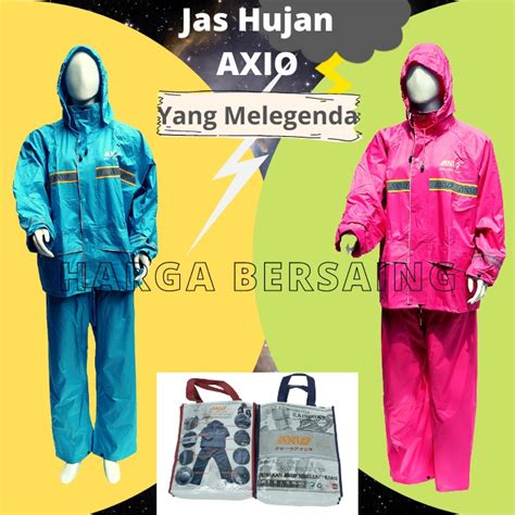 Jual Jas Hujan Axio 882 Original Mantel Mantol Hujan Baju Celana AXIO