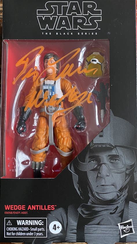 Denis Lawson Signed Black Series 6in Wedge Antilles