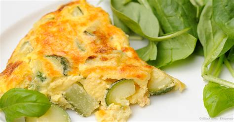 Zucchini Egg Omelet With Mushrooms Recipe