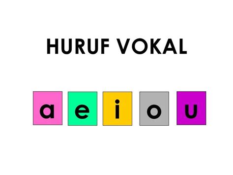 Huruf Vokal Bahan Blog Bm