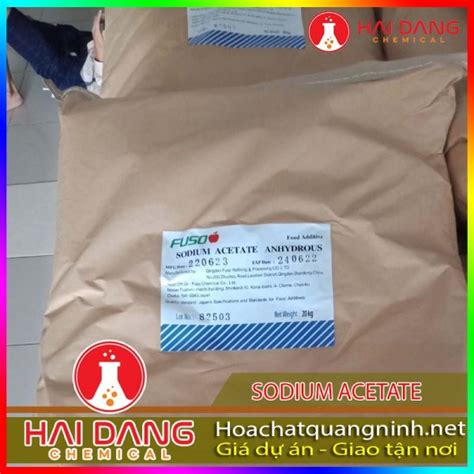 BÁN SODIUM ACETATE FUSO BAO 20KG CÔNG TY HÓA CHẤT QUẢNG NINH TỔNG