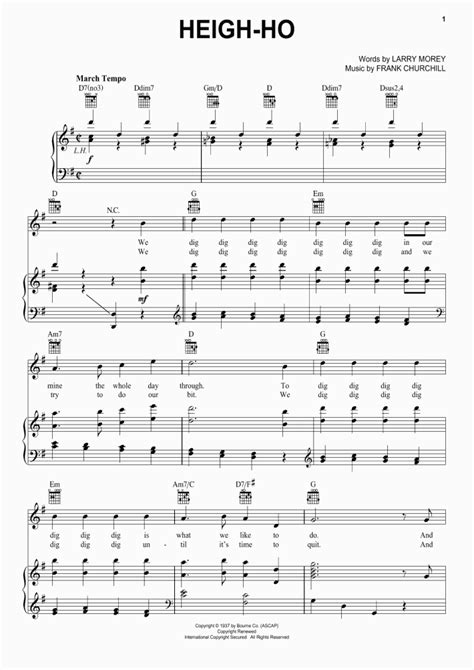 Heigh Ho Piano Sheet Music OnlinePianist 6640 Hot Sex Picture